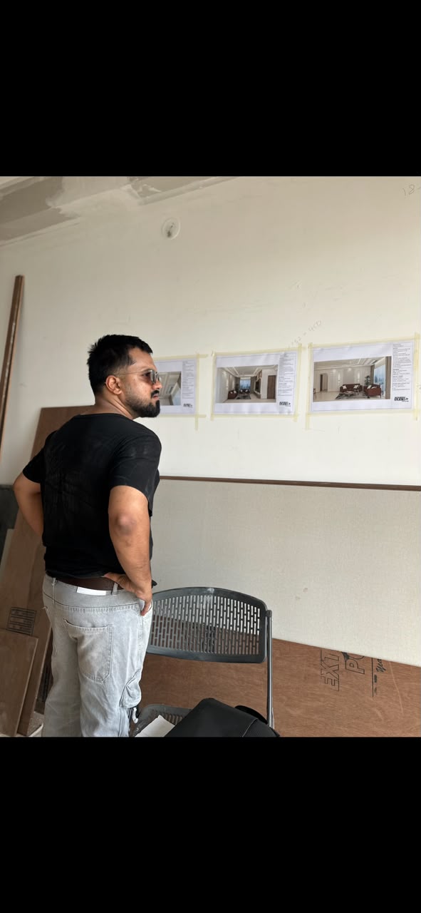 3D Render Wall Alignment Review